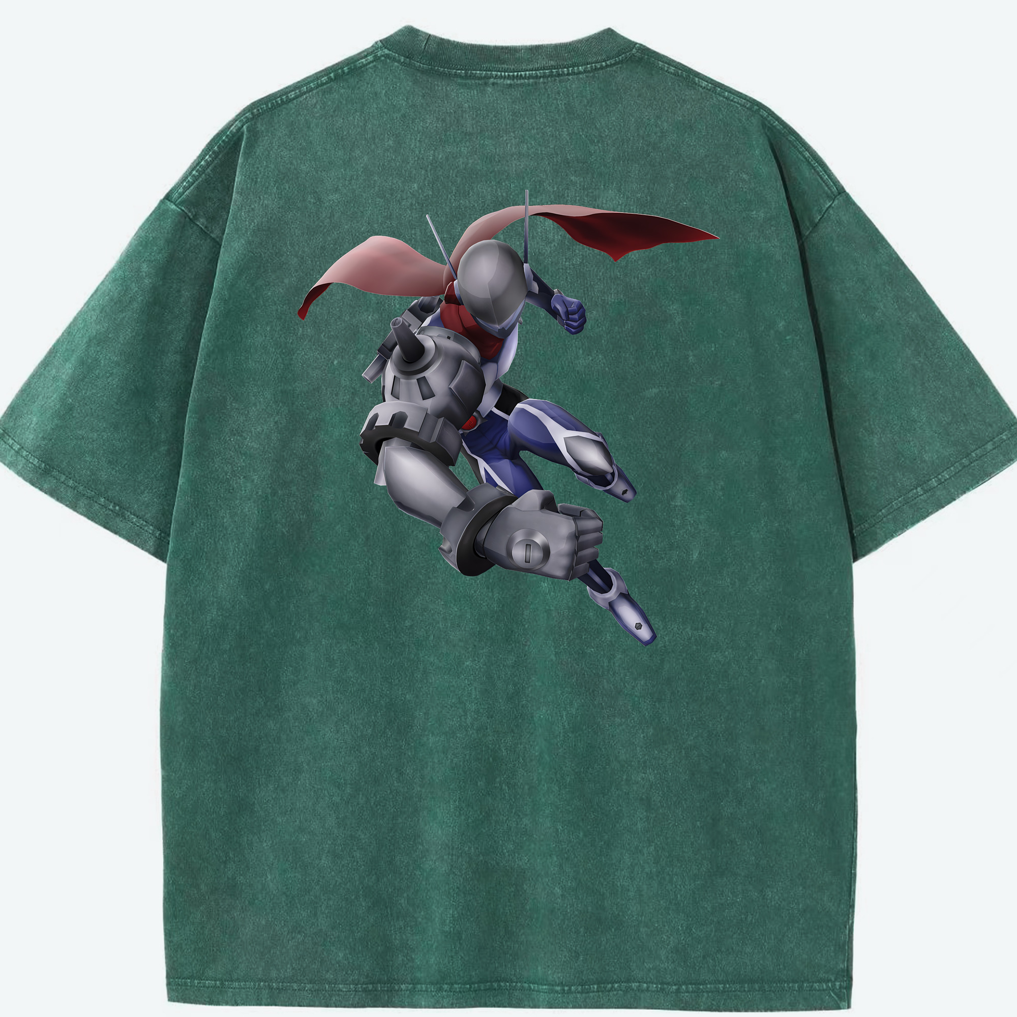 （画像用） Digimon デジタルモンスター/デジモン 綿100% ヴィンテージ風 半袖Tシャツ（背面プリント）